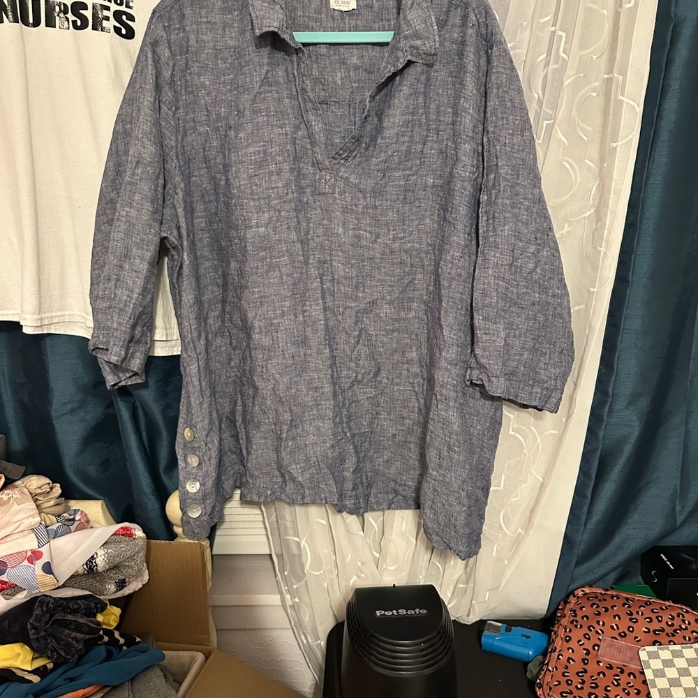 Women’s Blue Casual Shirt